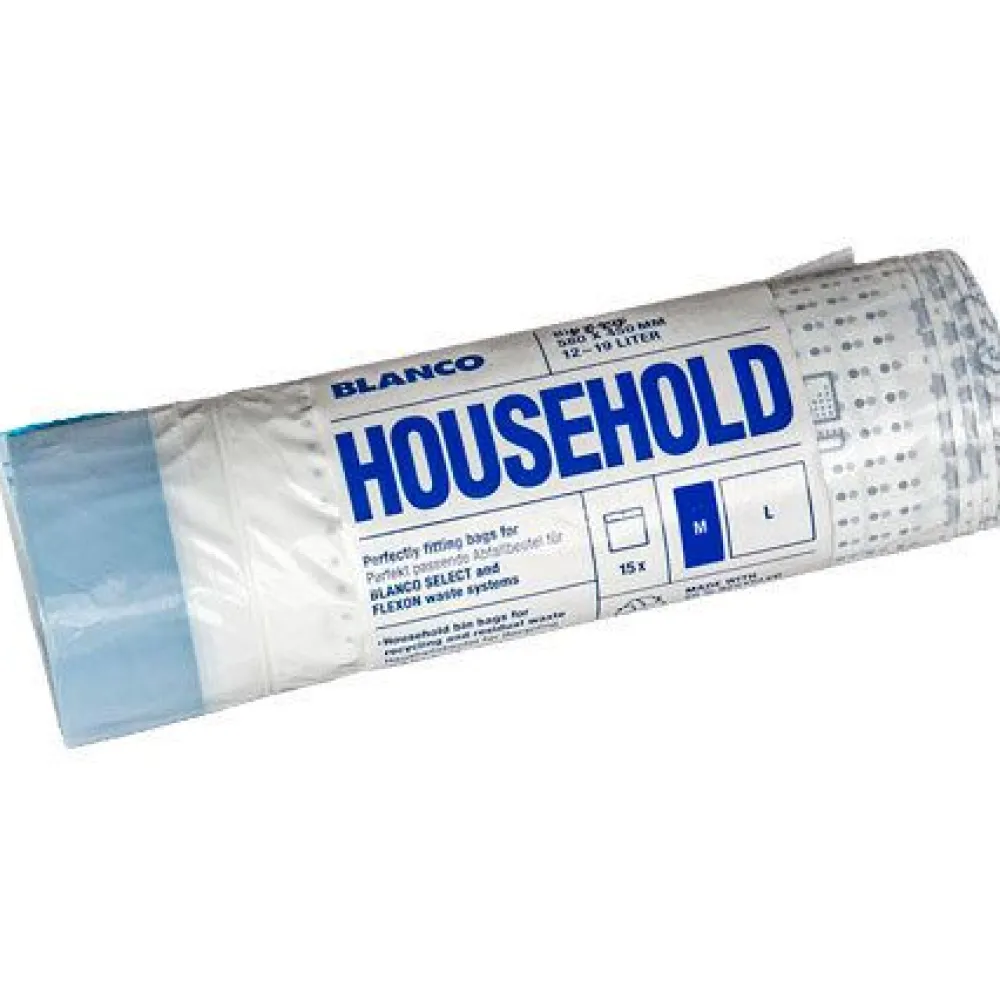 Roskapussi M 15-19L, Flexon- ja Select-astioille, 15kpl/rulla*Blanco Sale