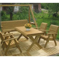 Ruokapöytä Susanna N115 160cm vihreä*Tammiston puu Outlet