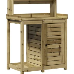 Sale Ruukutuspöytä hyllyllä, 82,5x50x109,5 cm, eri värejä (33976) Kasvihuonetarvikkeet