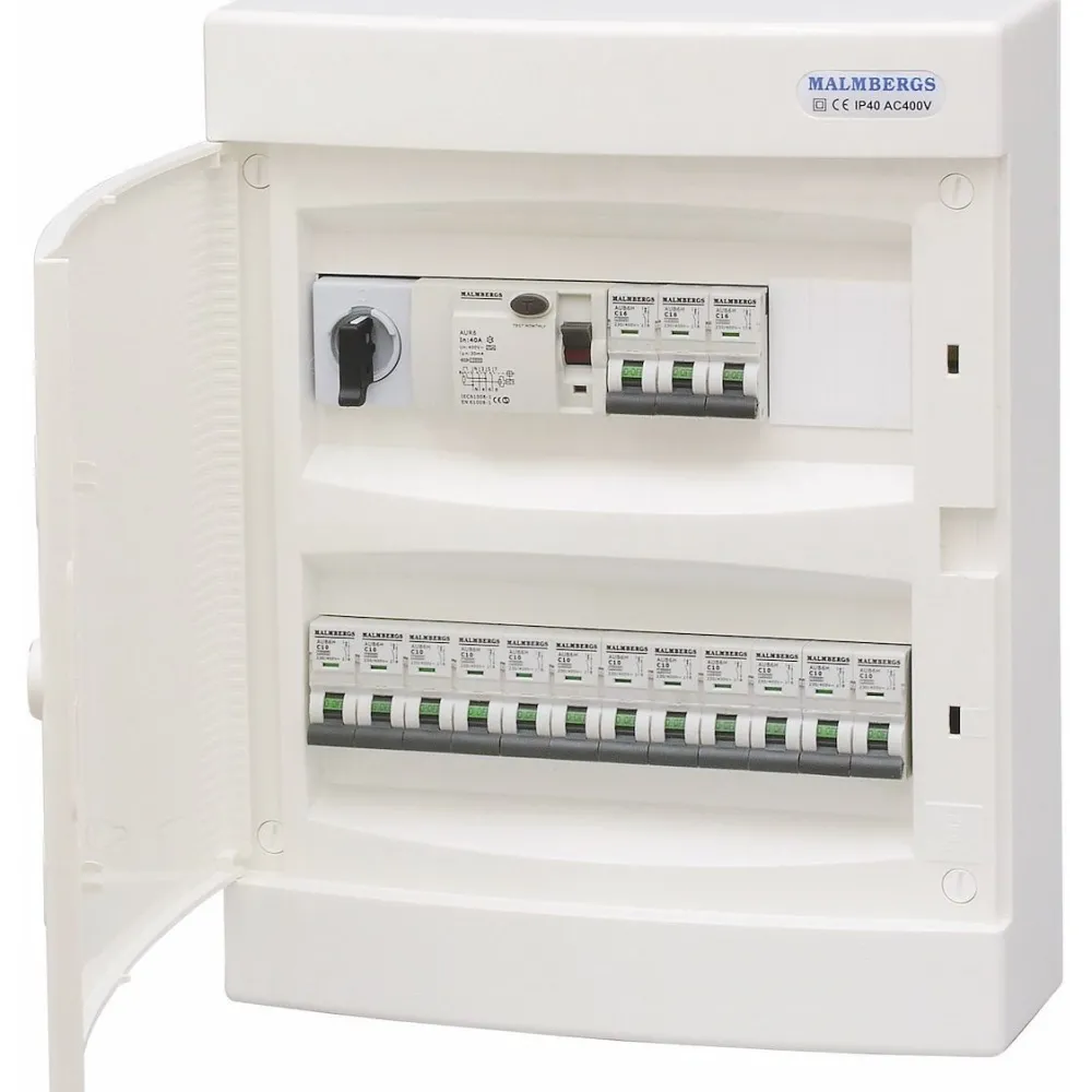 Ryhmäkeskus 2x12 modulia, IP40, pinta-asennus*Malmbergs