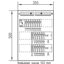 Ryhmäkeskus pinta Pointer 3421J 35A IP30 PS*UTU Hot