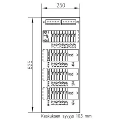 Ryhmäkeskus pinta Pointer 3427 V 35A IP30 PS*UTU Clearance