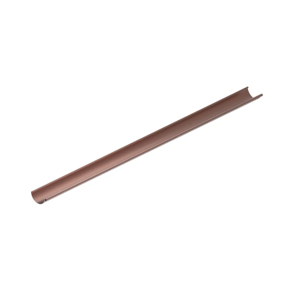Sadevesijärjestelmä puolipyöreä: vesikouru 4.0m ø125mm, eri värejä*Ruukki Discount