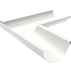 Sadevesijärjestelmä puolipyöreä: kourun sisäkulma 90° ø125mm, eri värejä*Ruukki New