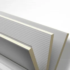 Outlet Sandwich-elementti pelti-PIR-pelti 80 mm 1150x3000 mm valkoinen Sandwich-Elementit