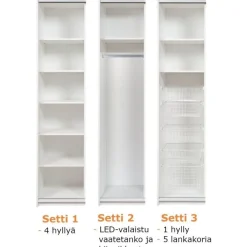 Saranaovikomero Stina 100 cm valkoinen*Hiipakka Clearance
