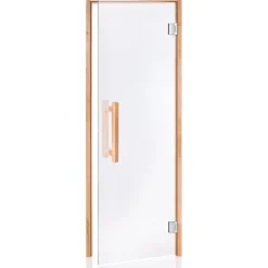 Saunan lasiovi Glass Comfort, leppäkarmi, eri kokoja, eri värejä*Andres Outlet