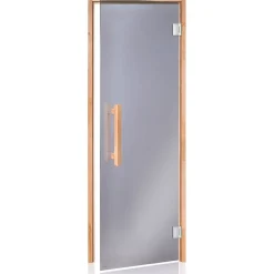 Saunan lasiovi Glass Comfort, leppäkarmi, eri kokoja, eri värejä*Andres Outlet