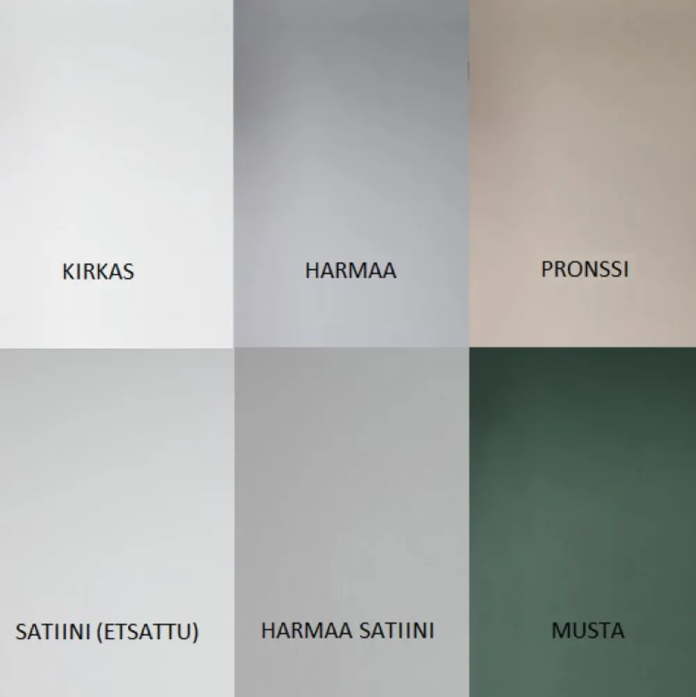 Saunan lasiseinä 5 ovi + ylälasi + sivulasi rst jaloilla harmaa*Vihtan Online
