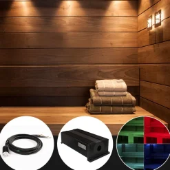 Saunan laudevalaistussarja VPL30C-G217 LED-värinvaihtoprojektorilla + 17 kuitua*Cariitti Sale