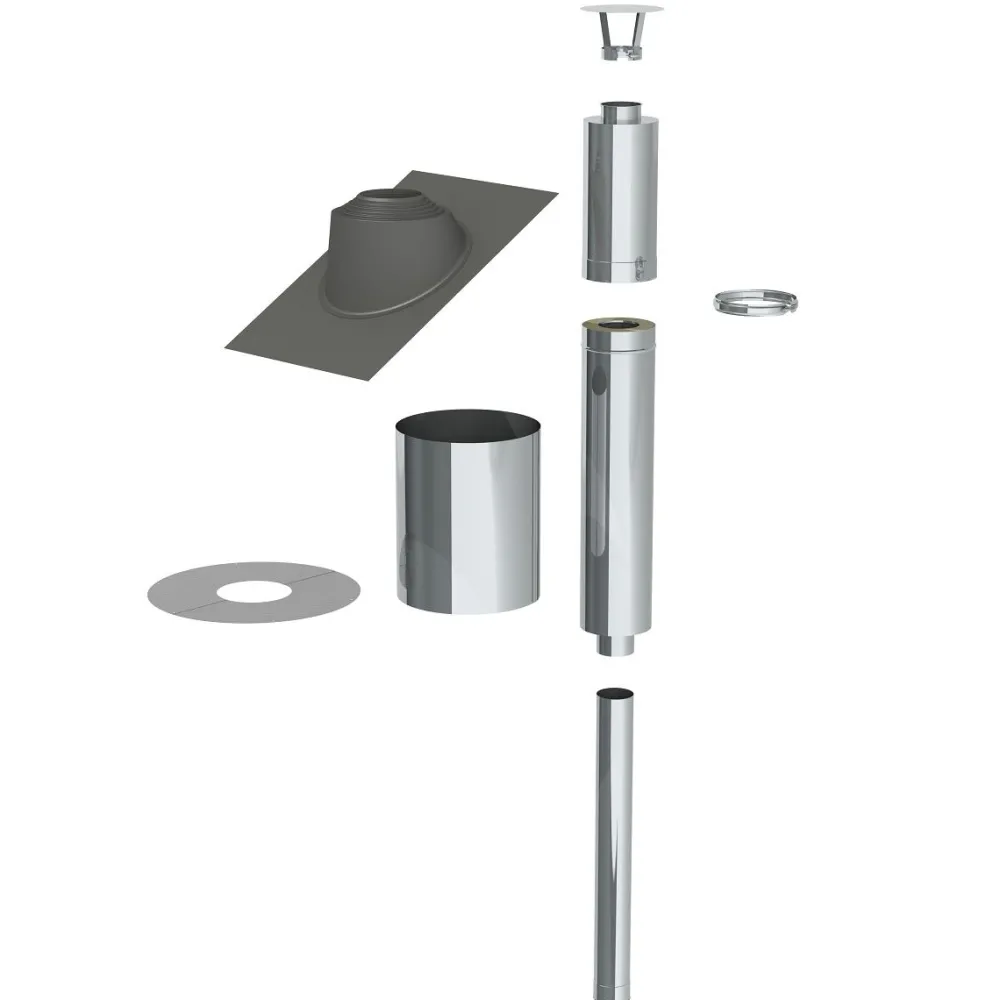 Saunan Piippu ECO Ø115mm 2,5m rst*Jeremias Online