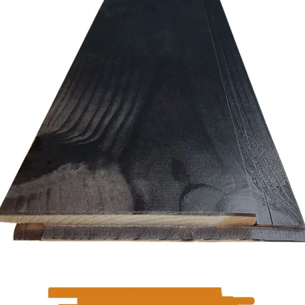 Saunapaneeli STS-3, 14x120mm, TK kuusi, ympäripontattu, saunasuojattu, musta, eri pituuksia*Aarni Discount