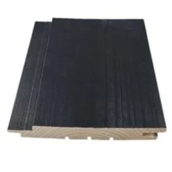 Saunapaneeli STS-3, 14x120mm, TK kuusi, ympäripontattu, saunasuojattu, musta, eri pituuksia*Aarni Discount