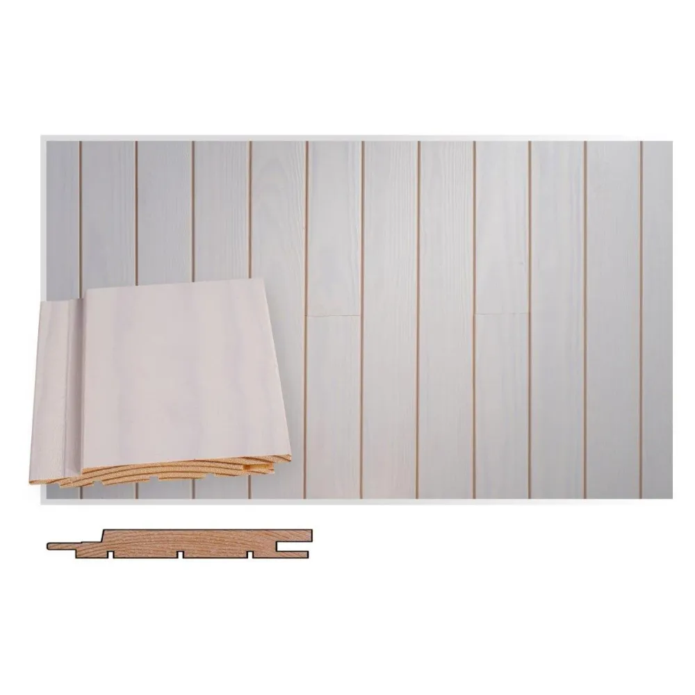 Online Saunapaneeli/sisustuspaneeli SPA STS-5, 14x95x4200mm, mänty, kuultovalkoinen Saunapaneelit|Saunapaneelit