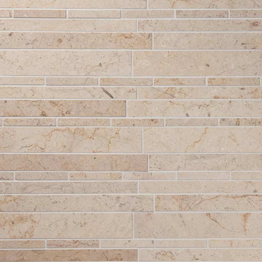 New Sauvamosaiikki Crema Light, kiiltävä, verkolla, vapaa mitta Mosaiikkilaatat