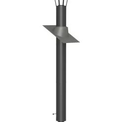 Clearance Savupiippu/takan piippu 3m, Ø180mm, musta Takkojen Savupiiput|Valmispiiput