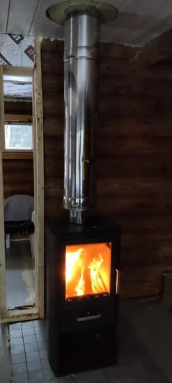 Outlet Savupiippu/takan piippu 3m, Ø130mm, rst Takkojen Savupiiput|Teräspiiput