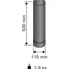 Discount Savuputki/hormi 0,5 m/115 mm Musta Valmispiiput|Saunan Savupiiput