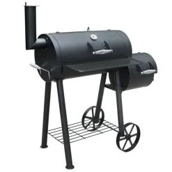 Sale Savustusgrilli Smoker 122 x 127 x 63 cm musta Savustimet
