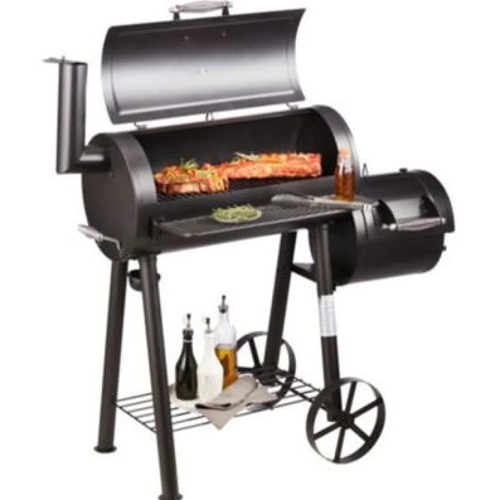 Sale Savustusgrilli Smoker 122 x 127 x 63 cm musta Savustimet