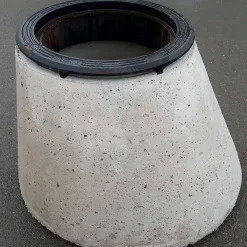 Säädettävä valurautakehys betonikartiolle ø 600 mm H270 mm D400 Kaivot