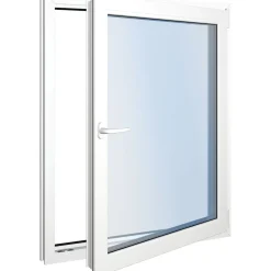 Classic DK 3K 3-lasinen kippi-ikkuna, PVC, A-malli, leveys 1100 mm*Seicom New