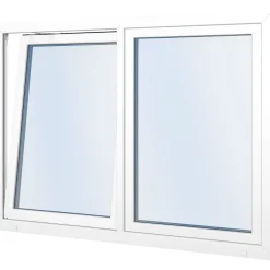 Outlet Classic RO 3K 3-lasinen kippi-ikkuna PVC B-malli yksiaukkoisella karmilla leveys 1600 - 1690 mm Ikkunat