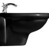 Outlet Seinä-bidee Retro, kiiltävä musta Pesevät Wc-Istuimet