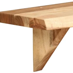 New Seinähyllyt 2 kpl 90x20x16 cm kiinteä akaasiapuu Hyllyt