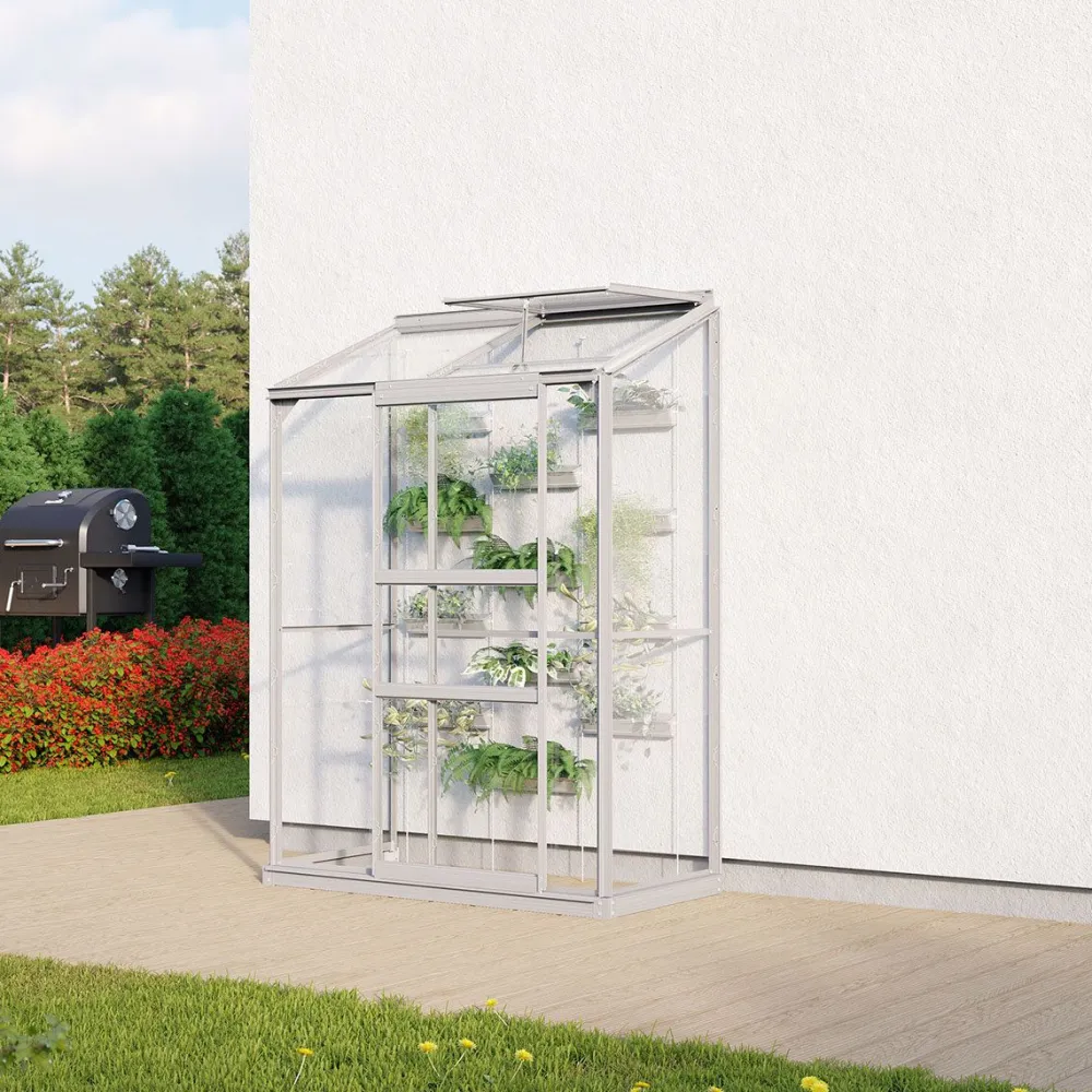 Seinäkasvihuone Ida, lasi, eri kokoja ja värejä*Vitavia Discount