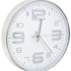 Seinäkello 30 cm hopea*FinePRICE Sale