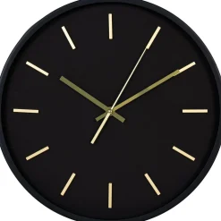 Seinäkello Kensington, ø35cm, hiljainen käynti, musta*House Nordic Outlet