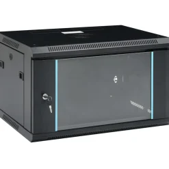 Seinäkiinnitettävä verkkolaitekaappi 19", IP20, 600x450x375 mm Verkkolaitteet Ja Reitittimet