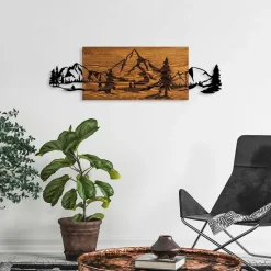 Seinäkoriste Mountain Range, ruskea/musta*Linento Furniture Clearance