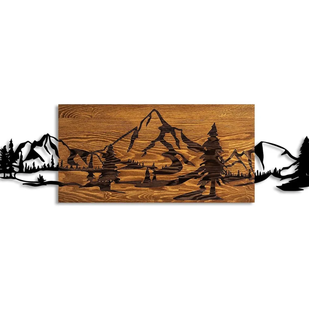 Seinäkoriste Mountain Range, ruskea/musta*Linento Furniture Clearance