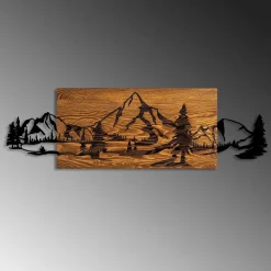 Seinäkoriste Mountain Range, ruskea/musta*Linento Furniture Clearance