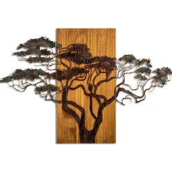 Clearance Seinäkoriste Acacia Tree, monivärinen Koriste-Esineet