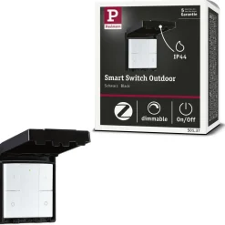 Sale Seinäkytkin ja himmennin ulkokäyttöön , Smart Home Zigbee 3.0, musta Ulkovalaisintarvikkeet