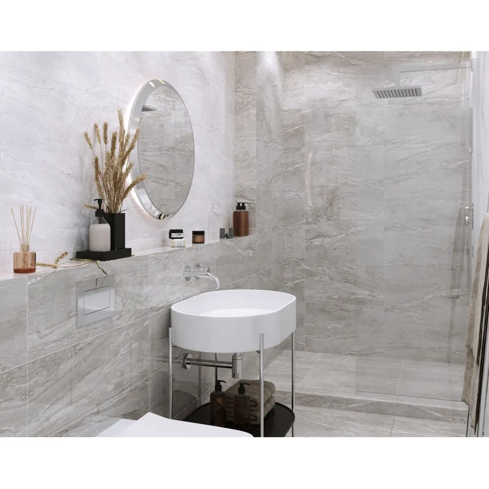 Seinälaatta GoldenTile Marmo Milano 30x60 cm harmaa*Golden Tile Online
