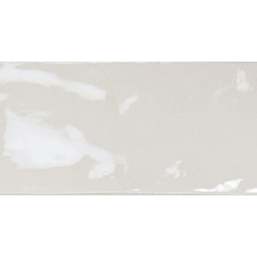 Seinälaatta Manacor White kiiltävä strukturoitu 7,5x15 cm*Pukkila Hot