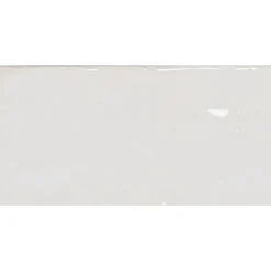 Seinälaatta Manacor White kiiltävä strukturoitu 7,5x15 cm*Pukkila Hot