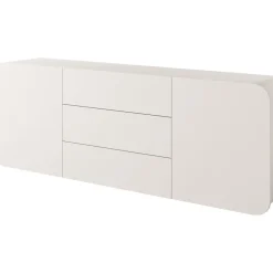 Seinälle kiinnitettävä lipasto A RENE 2DD3S, leveys 200cm, beige*Nomla Hot
