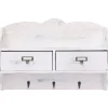 Seinänaulakko valkoinen 50x10x34 cm puu*FinePRICE Outlet