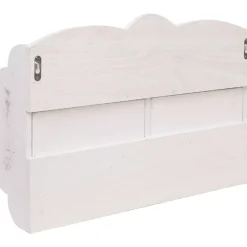 Seinänaulakko valkoinen 50x10x34 cm puu*FinePRICE Outlet