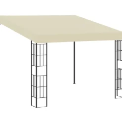 Seinään kiinnitettävä huvimaja 3x3 m kerma kangas*FinePRICE New