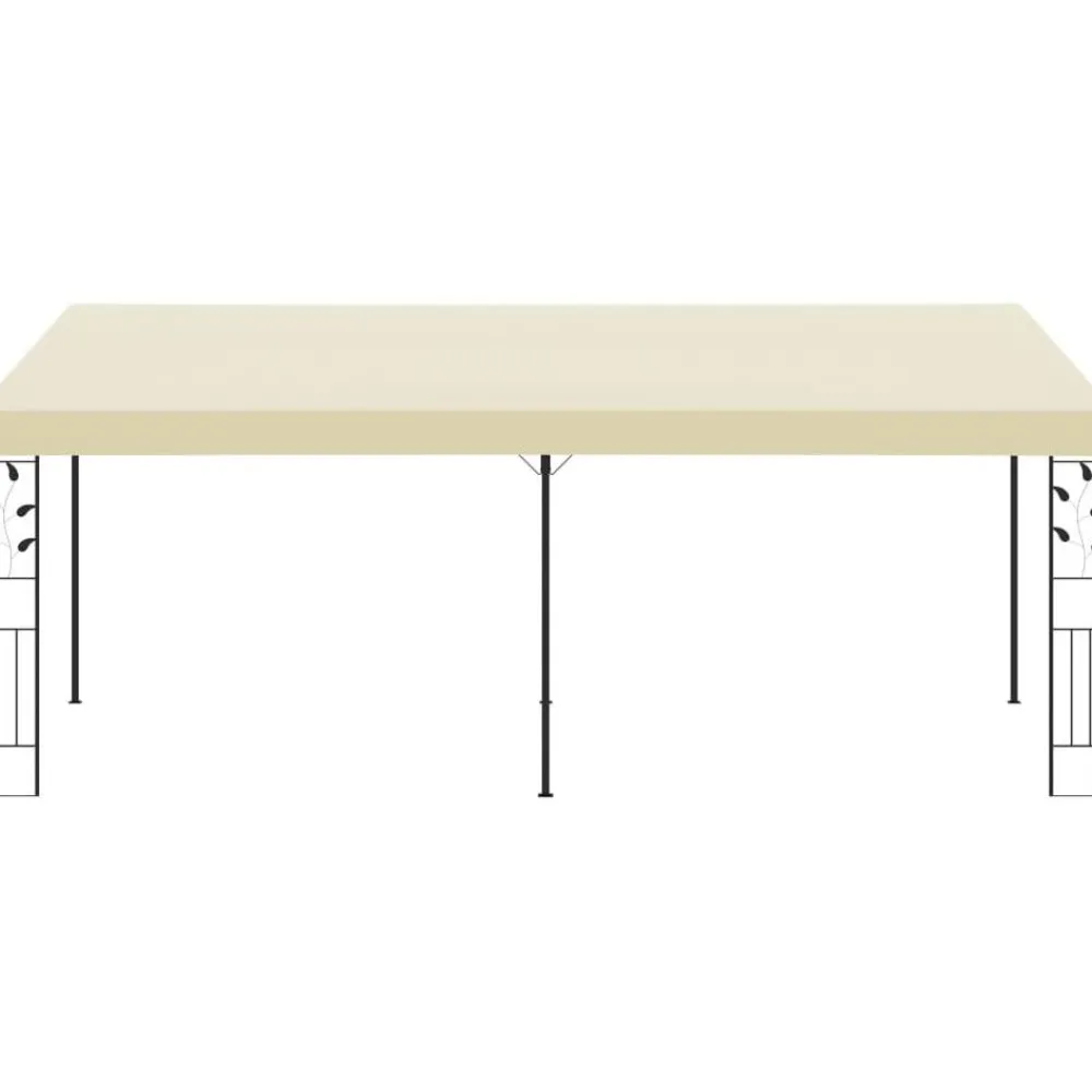 Seinään kiinnitettävä huvimaja 6x3x2,5 m kerma*FinePRICE Online