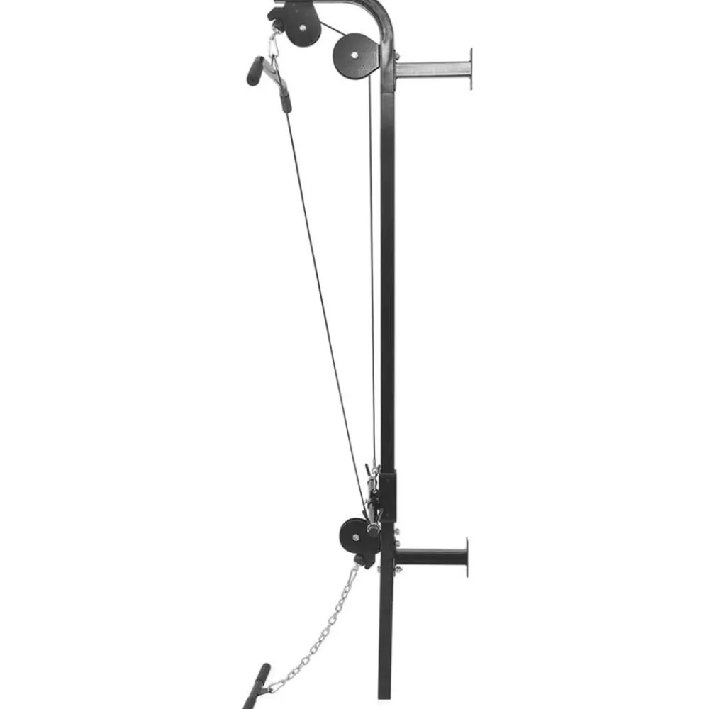 Seinään kiinnitettävä kuntolaite levytanko- ja käsipainosarjalla, 60.5kg*FinePRICE Online
