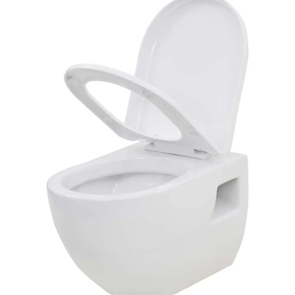 Outlet Seinään kiinnitettävä WC ja piilotettu säiliö keramia Seinä-Wc