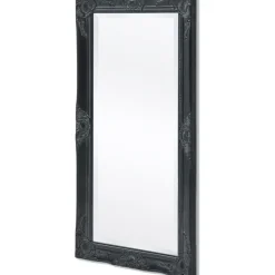 Online Seinäpeili barokkityylinen 100x50 cm musta Peilit