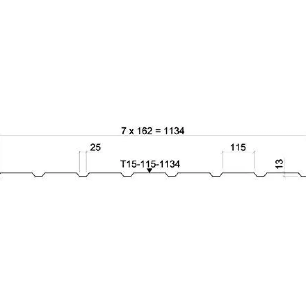 Seinäpelti T15-115-1134 0.6, GreenCoat Pural BT Satiini 037S*Ruukki